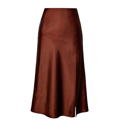 Jupe midi élégante en viscose pour femme