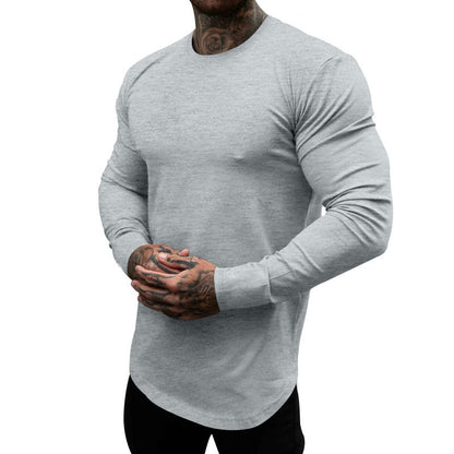 T-shirt manches longues homme Coton doux Col rond