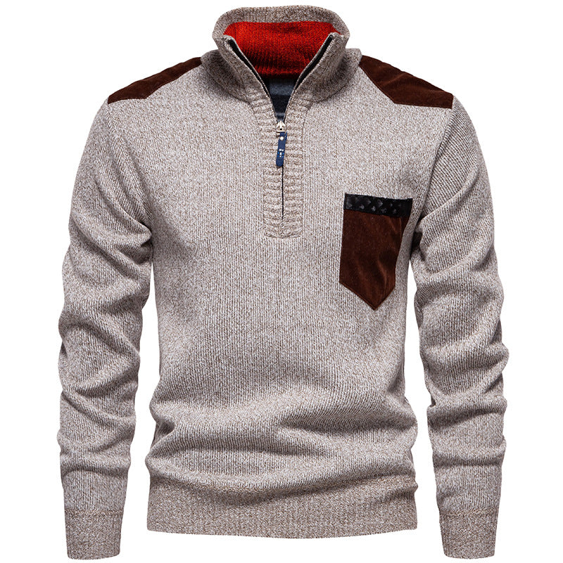 Pull pour homme col montant moderne pratique