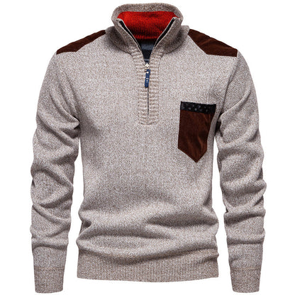 Pull pour homme col montant moderne pratique