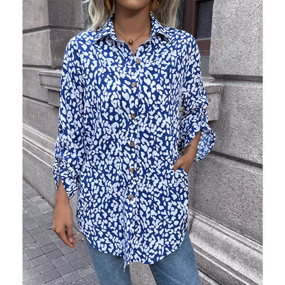 Chemisier femme imprimé animal léger coupe confort