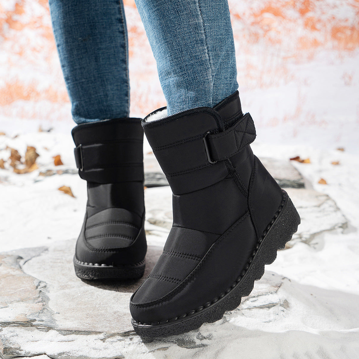 Bottes d'hiver pour femmes, design élégant