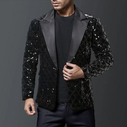 Costume de soirée homme Blazer à paillettes de luxe