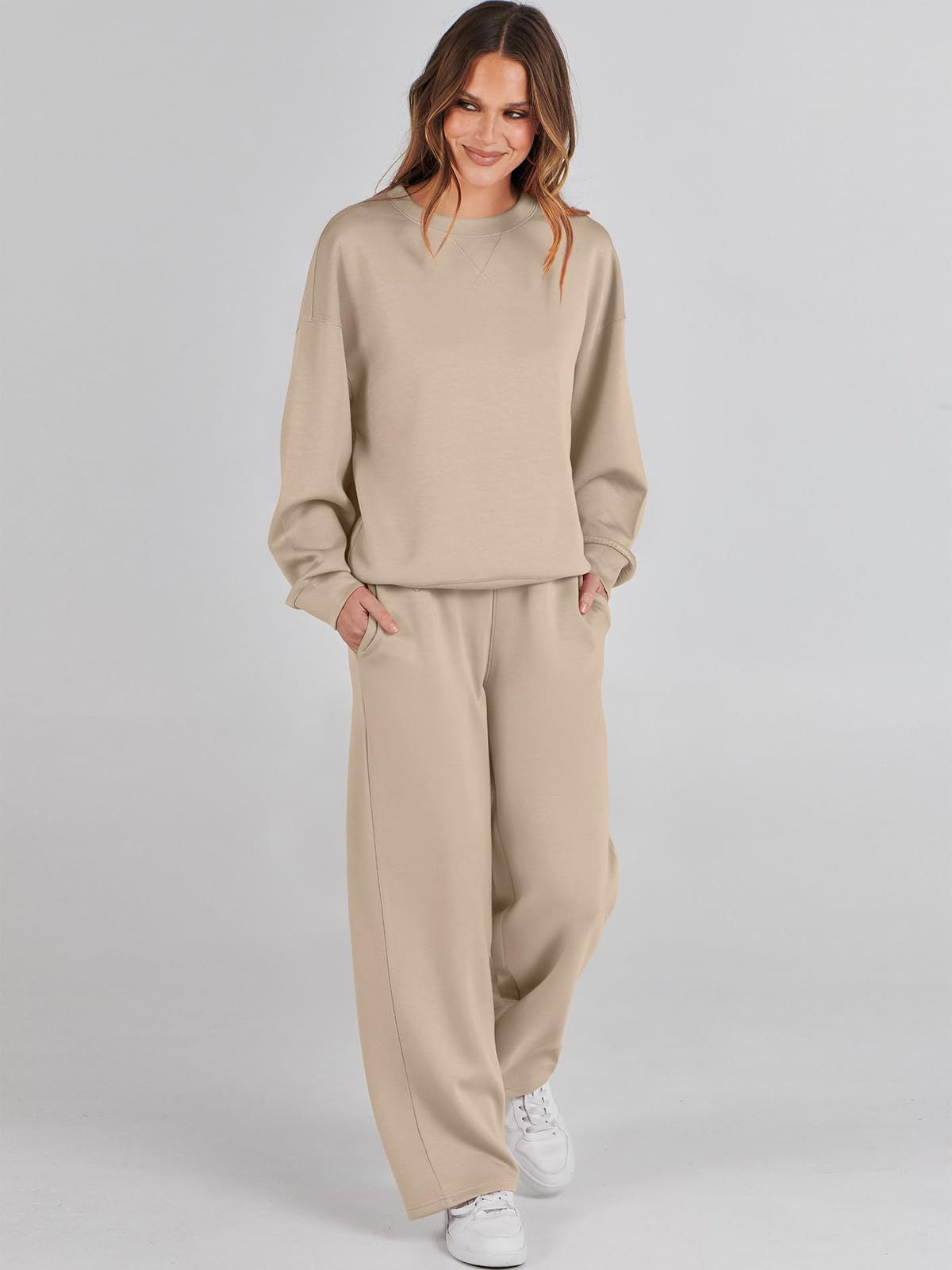 Survêtement molletonné pour femme Confortable Vêtements de détente