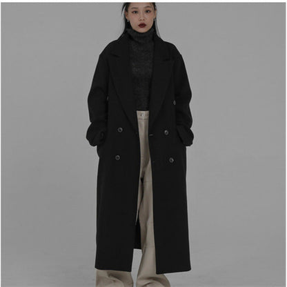 Élégant Trench-coat Noir Classique pour Femme
