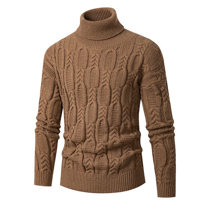 Pull col roulé structuré pour homme Design élégant