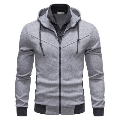 Herren Sportjacke Kapuze Modern Schnitt Praktisch - IdealeKleiden