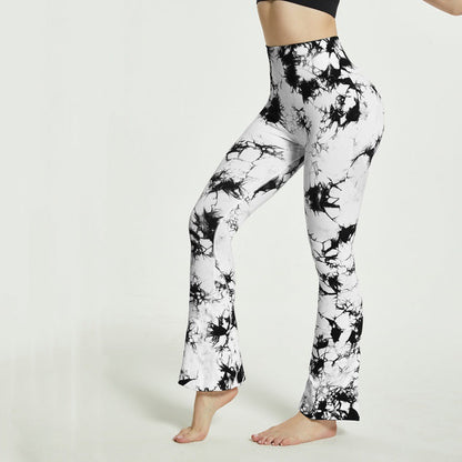Pantalon de yoga pour femmes, motif batik élégant