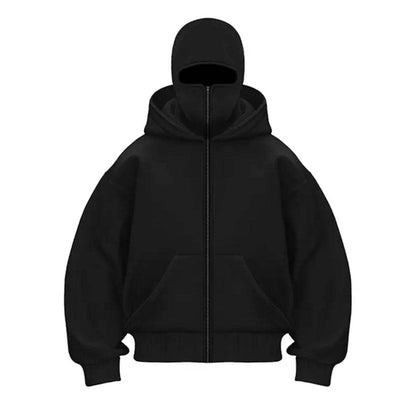 Femmes Veste à Capuche Stylée Col Haut Modèle Tendance
