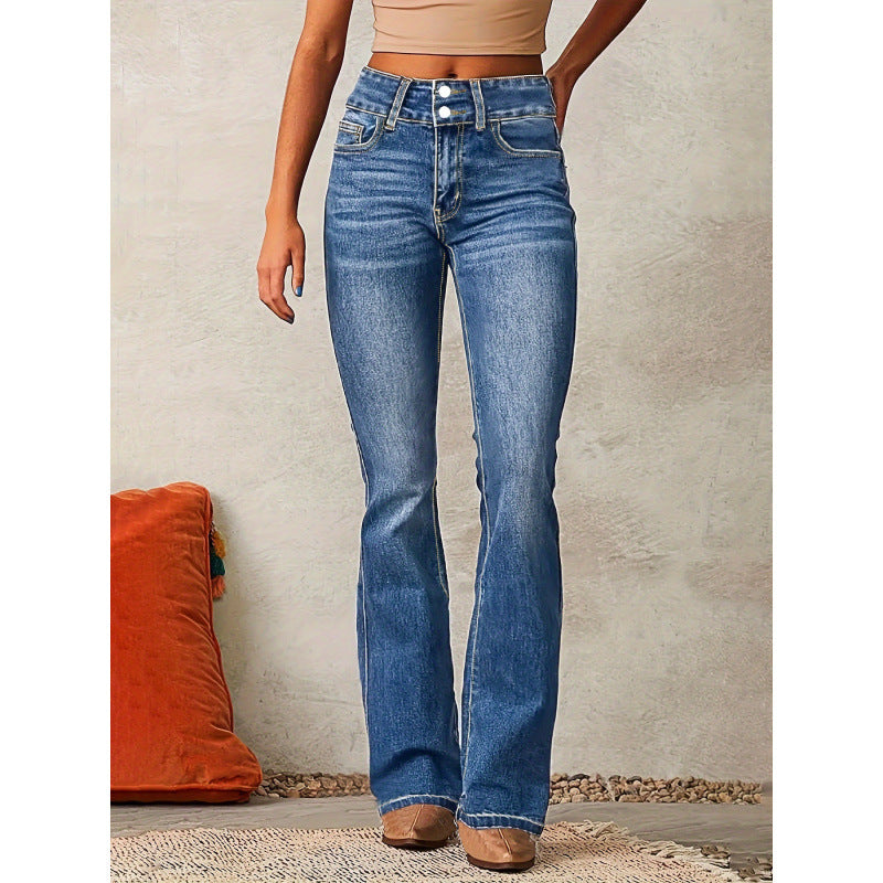 Jean bootcut femme design élégant de haute qualité
