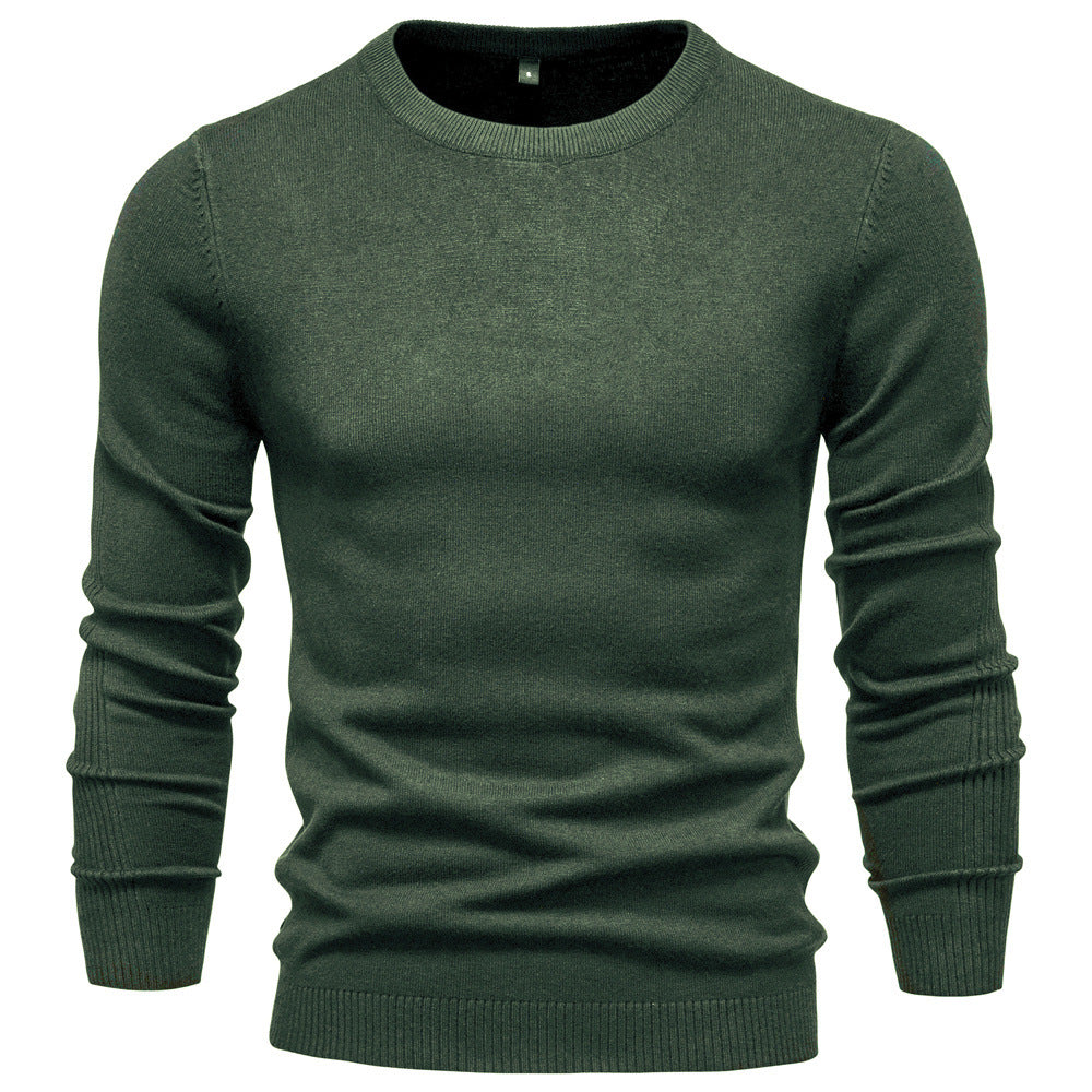 Pull homme col rond coton design élégant