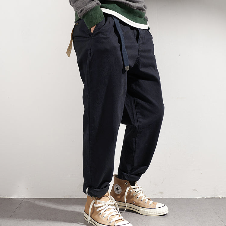Pantalon cargo homme confortable élégant avec taille ajustable