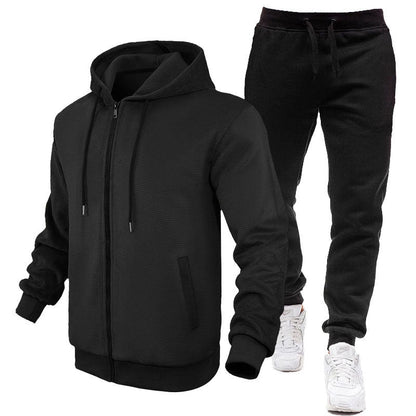 Survêtement de sport pour homme, veste intérieure en polaire, pantalon de jogging