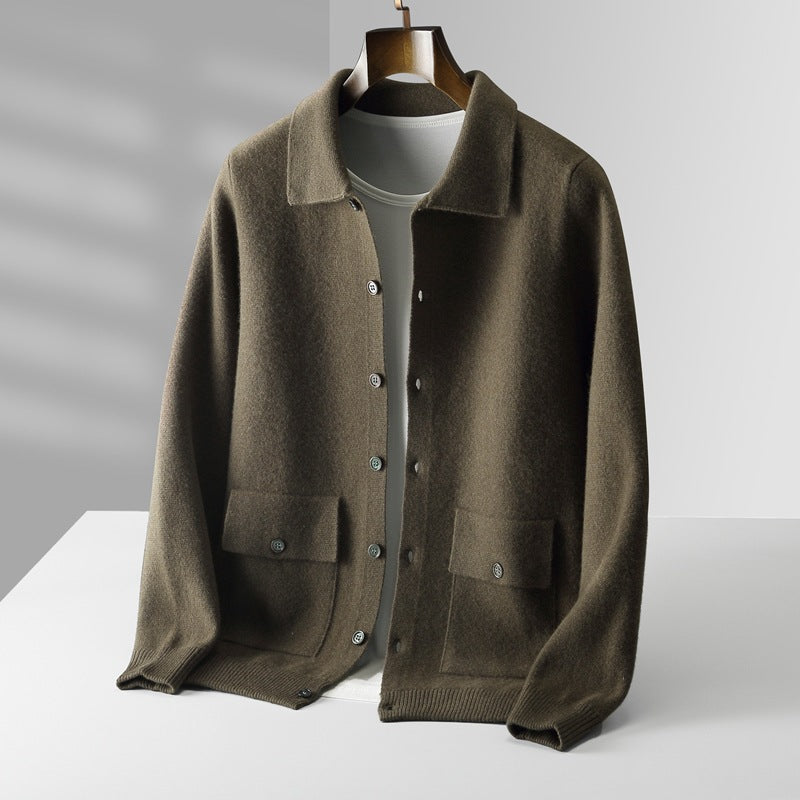 Veste d'hiver élégante noire pour homme