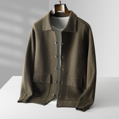 Veste d'hiver élégante noire pour homme