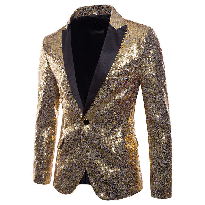 Blazer homme à paillettes design de luxe élégant