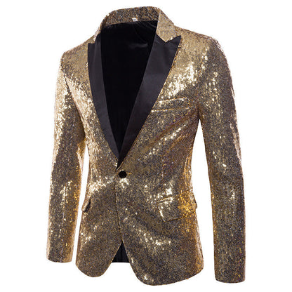 Blazer homme à paillettes design de luxe élégant