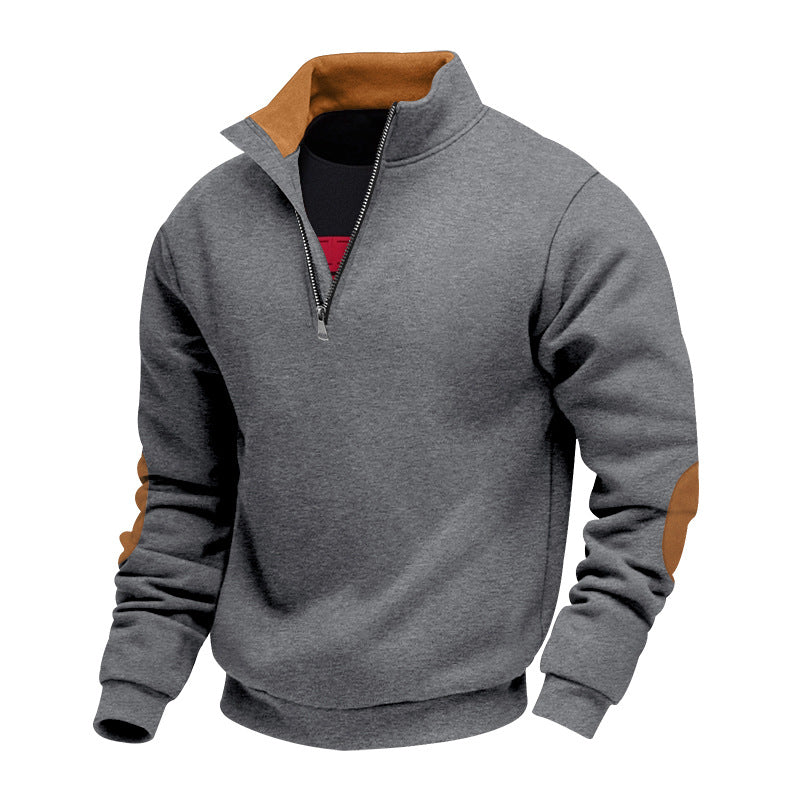 Sweat-shirt homme col montant design élégant