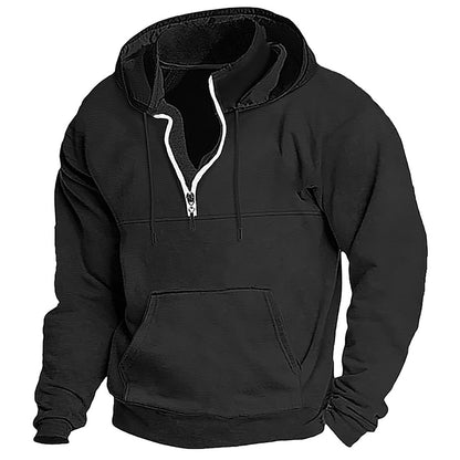 Sweat-shirt à capuche homme Confortable Fermeture éclair