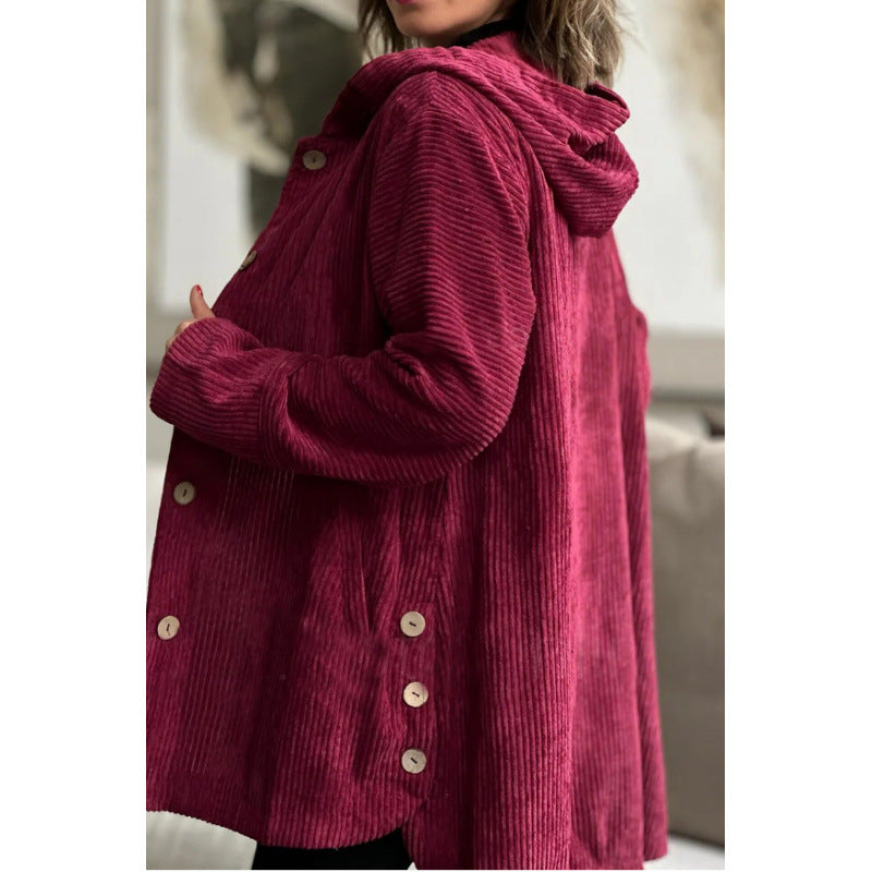 Veste à capuche robuste mi-longue style Cordura décontracté