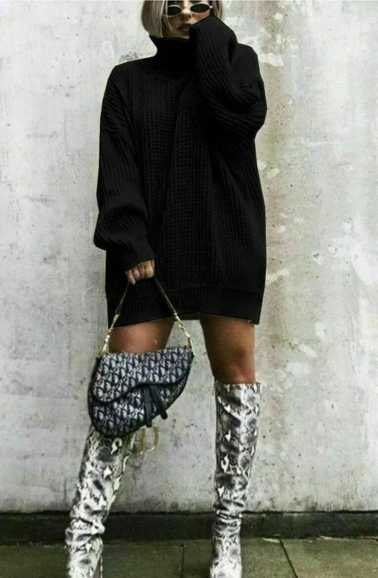 Pull en maille gaufre oversize tendance pour femme