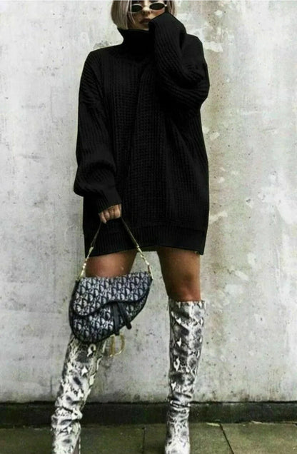 Pull en maille gaufre oversize tendance pour femme