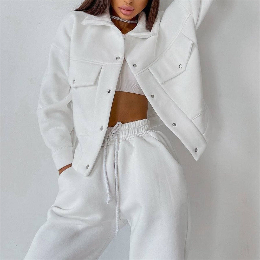 Ensemble de sport pour femme en polaire confortable