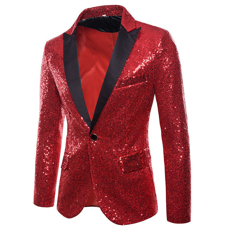 Blazer homme à paillettes design de luxe élégant