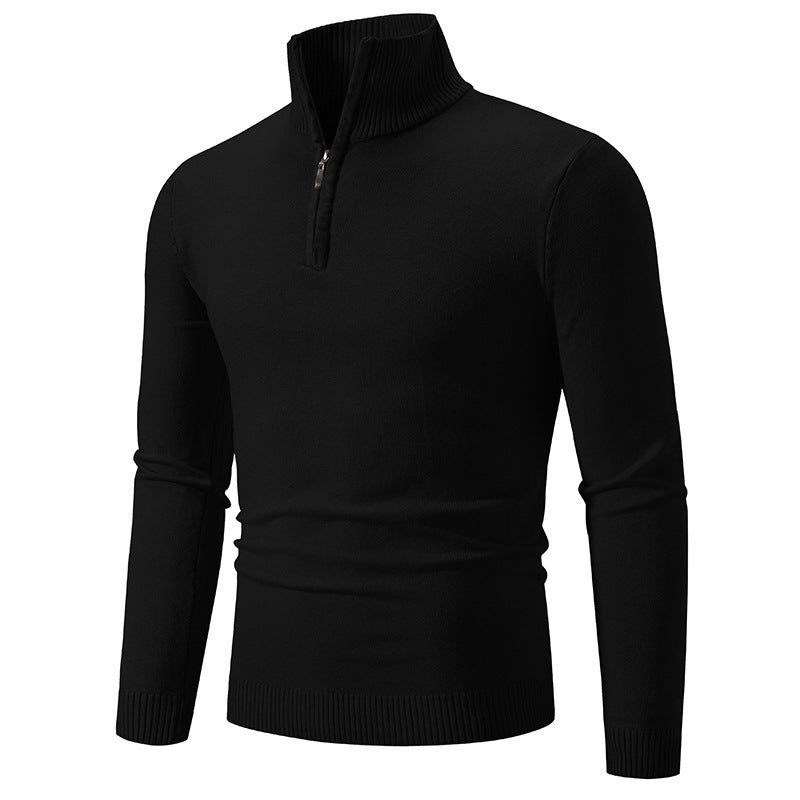 Pull homme moderne court fermeture éclair