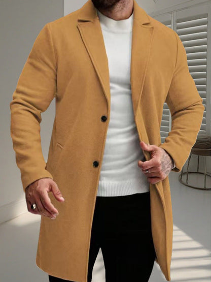 Manteau en laine pour homme élégant et stylé hiver