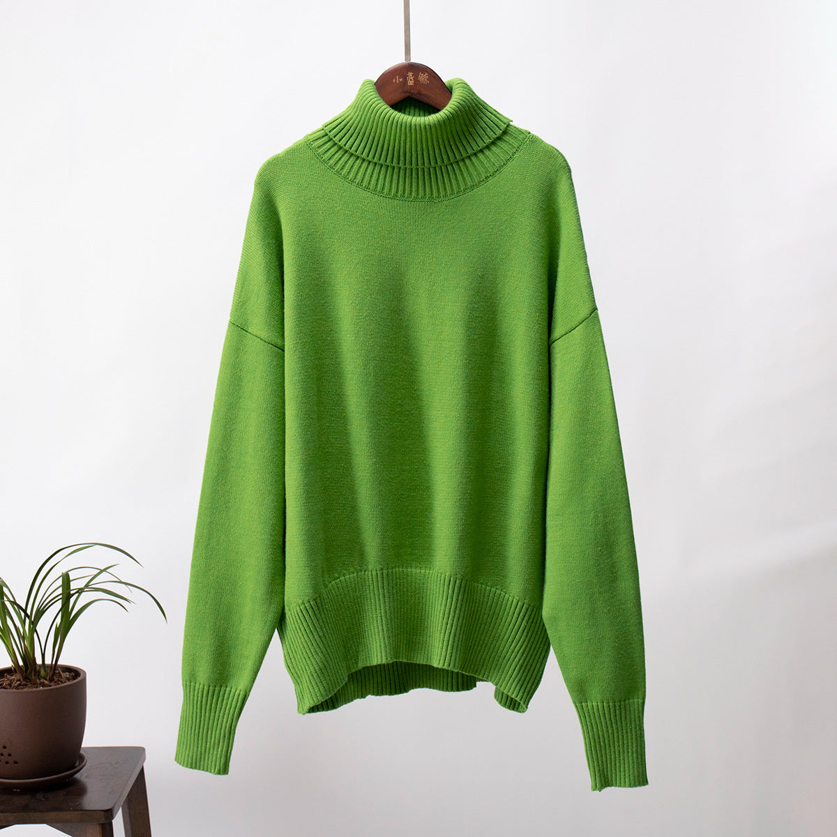 Pull-over tricoté pour femme Confortable Chaud Bord-côtes