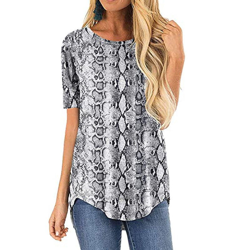 T-shirt imprimé animal pour femme Vêtements d&