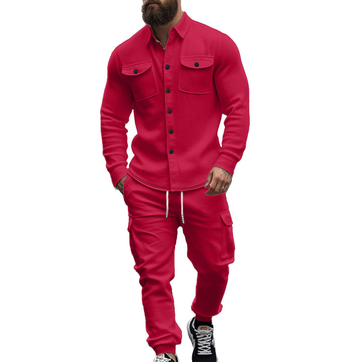 Ensemble décontracté pour hommes : pantalon confortable et chemise décontractée