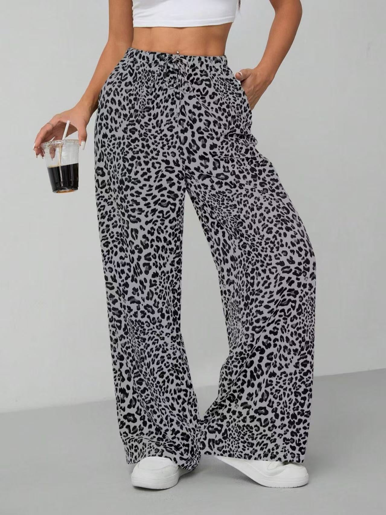Pantalon femme Imprimé animal Ample Confort Style