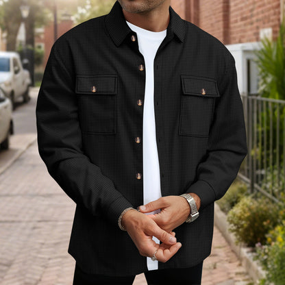 Chemise homme, coupe moderne, design avec poches