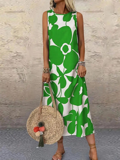Robe d'été femme florale légèreté froncée