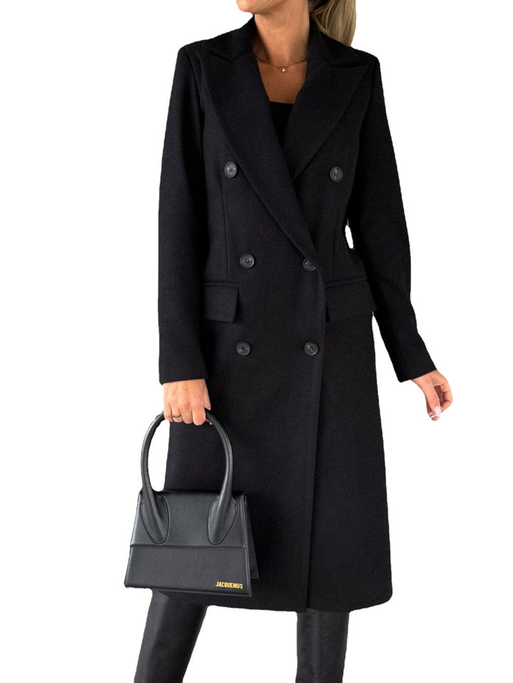 Trench-coat classique élégant pour femme avec poches