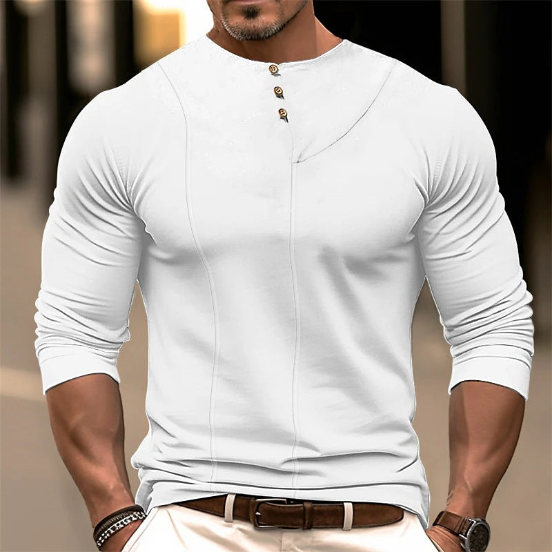 Robe élégante coupe slim manches longues coton