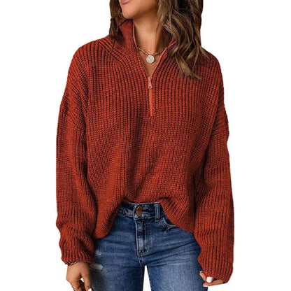 Pull court zippé élégant pour femme