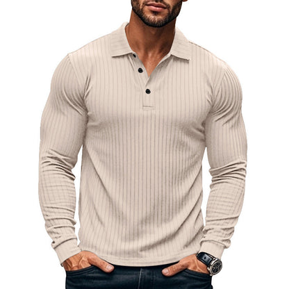 T-shirt à manches longues pour homme à motif texturé, moderne