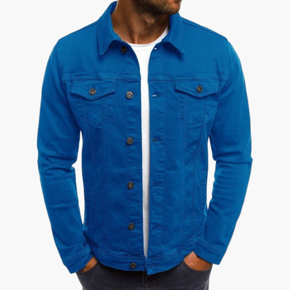 Veste en jean ajustée à la mode - Look quotidien élégant