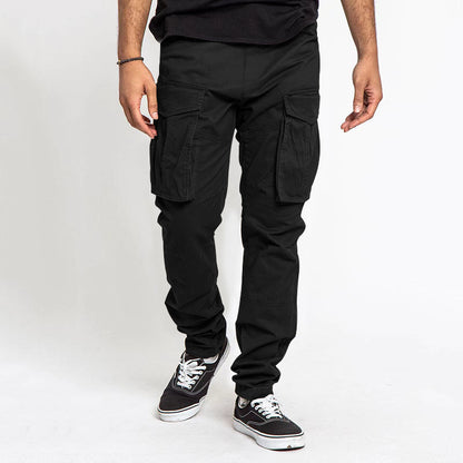 Pantalon cargo homme moderne élastique multi-poches