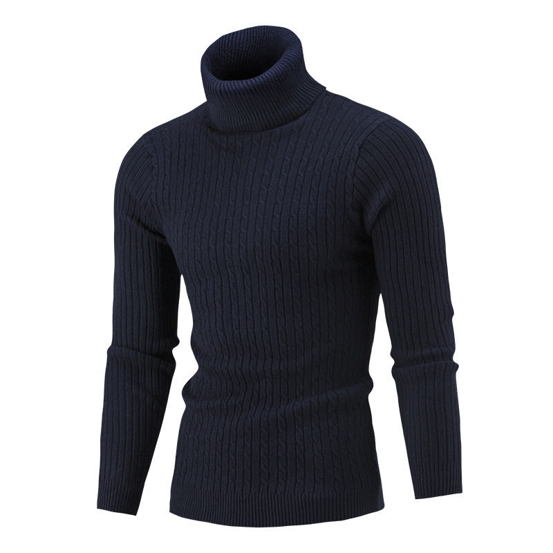 Pull à col roulé pour homme Tricot de luxe de haute qualité