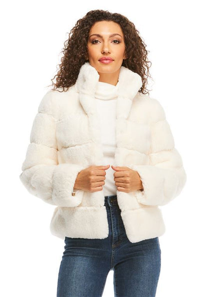 Veste d'hiver femme rembourrage duvet col montant