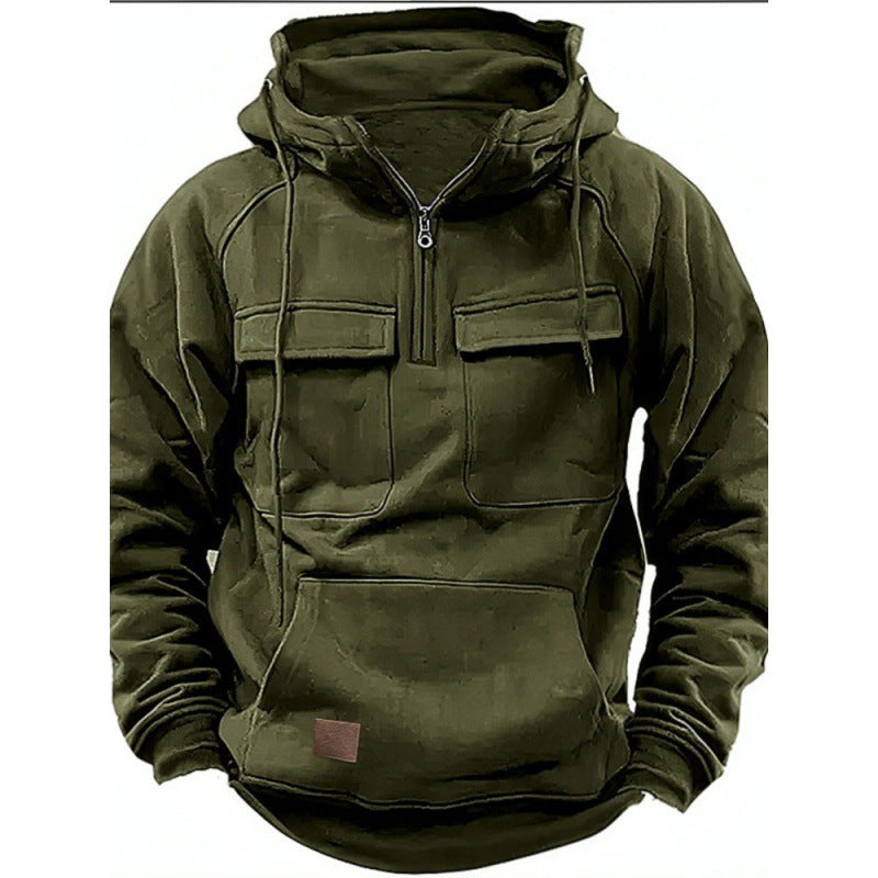 Sweat-shirt à capuche Grande taille Confort Coton