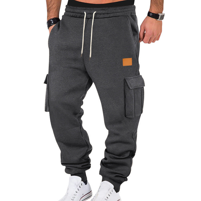 Pantalon cargo homme Confortable Élastique Avec poches latérales