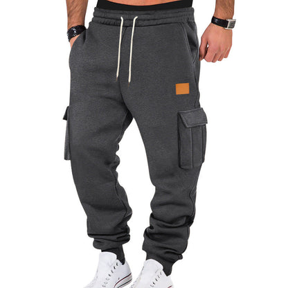 Pantalon cargo homme Confortable Élastique Avec poches latérales