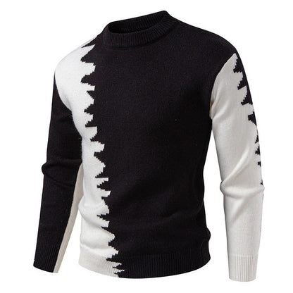 Pull-over Homme Moderne Dégradé Col Rond