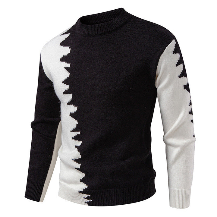 Pull-over Homme Moderne Dégradé Col Rond