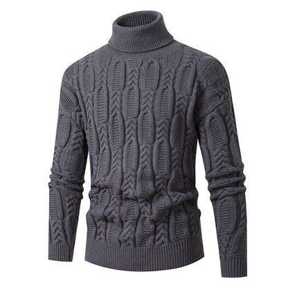 Pull col roulé structuré pour homme Design élégant